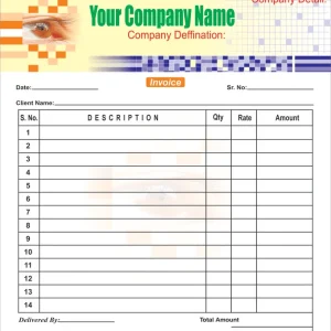 Bill Book printing