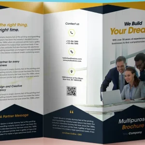 Triple fold brochure printing