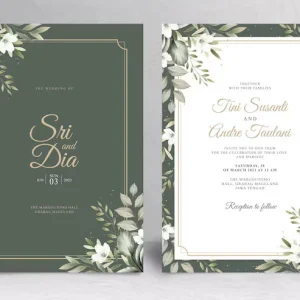 Wedding Invitation Printing Services SLWC016
