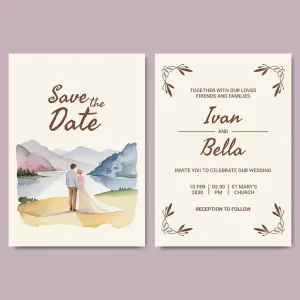 Wedding Invitations Online Service SLWC014